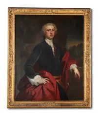 Portrait of richard jennens (1710-1777) by John Vanderbank, 1739, Oil on canvasSigned and dated, sold Nov 2021