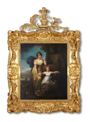 Portrait of caroline by Maria Louisa Catherine Cecilia Cosway, oil, sold Nov 2021