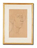 Portrait of edith sitwell by Nina Hamnett, oil, sold Nov 2021