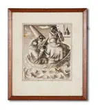 Punchinellos and other figures in a boat by Gino Severini, Ink, watercolour and wash, offered Nov 2021