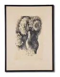 Still life of flowers in a vase by Pavel Tchelitchew, watercolor, sold Nov 2021