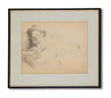 Sleeping boy by Pavel Tchelitchew, Pencil, sold Nov 2021