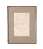 1931 by Illustrated Manuscript Letter To Osbert Sitwell, ink, sold Nov 2021