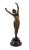 An Art Deco bronze of a female nude by Ferdinand David, bronze, sold Oct 2021
