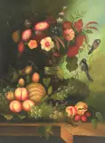 Still life of flowers by S. Simone, Oil on canvas, offered Oct 2021