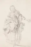 A pair of figural studies by Jean-Baptiste Pillement, Charcoal Each, offered Oct 2021