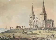 Reculver, Kent by John Nixon, Watercolour, sold Oct 2021