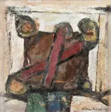 Barred way by Clifford Fishwick, oil, offered Oct 2021