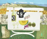 In the Luberon by Mary Fedden, 1995, oil, sold Oct 2021