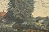Country landscapePen by Charles Ginner, ink and watercolourSigned, sold Oct 2021