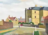 Grove Park Road by Elwin Hawthorne, 1936, oil, sold Oct 2021