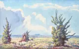 Dorset Great Heath by Walter James Steggles, oil, sold Oct 2021