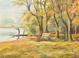 Wanstead FlatsOil on canvas-boardSigned (lower left)29 x 39cm (11¼ x 15¼ in.)Provenance:The collection of Walter Steggles (1908-1997) by Lilian Hawthorn, oil, sold Oct 2021