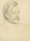 Portrait of Gordon Hake by Henry Lamb, 1906, oil, sold Oct 2021