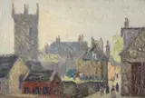 St Ives Parish Church by Hayley Lever, 1908, oil, sold Oct 2021