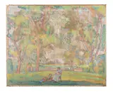 Figures in a landscapeOil on canvasSigned (lower right)81 x 100cm (31¾ x 39¼ in.)Unframed by Jean Blailé, oil, sold Oct 2021