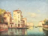 Morning Light, VeniceOil on canvasSigned (lower right)50 x 65cm (19½ x 25½ in.)Provenance:E by Noël Georges Bouvard, oil, sold Oct 2021
