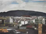 View of Athens by Spiros Vassiliou, oil, offered Oct 2021