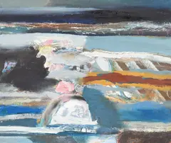 Light Moves Across the Moor by Derek Hyatt, oil, sold Oct 2021
