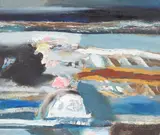 Light Moves Across the Moor by Derek Hyatt, oil, sold Oct 2021