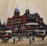 The Manchester Hippodrome by Arthur Delaney, oil, sold Oct 2021