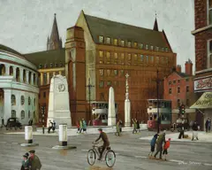 Untitled by Arthur Delaney, oil, sold Oct 2021