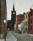 Henry Street by Arthur Delaney, oil, sold Oct 2021