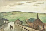 Moors Landscape by Tom Malone, Oil on board, sold Oct 2021