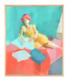 Albertine III by Laura Matthews, oil, sold Oct 2021