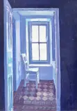 Bedroom at Garafin by Hector McDonnell, oil, sold Oct 2021