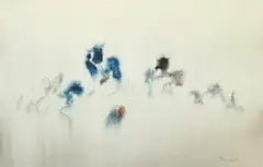 Untitled by William J.B. Newcombe, Watercolour and pastel, sold Oct 2021
