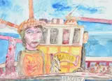 MariaPencil and watercolourSigned twice (upper right and centre right)54 x 74.5cm (21¼ x 29¼ in.)Condition Report: Under glass, unexamined out of glazed frame by John Bellany, watercolor, sold Oct 2021