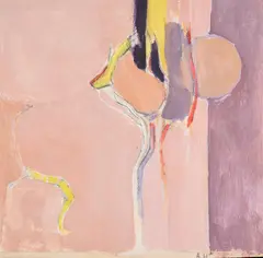 Untitled by Adrian Heath, Oil and pencil on paperSigned with initials, offered Oct 2021