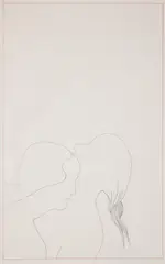 Stilettos; Lovers Pen and ink, a pairBoth signed and dated 68 (lower right)Each 53 x 33cm (20¾ x 12 in.) (2) by Derrick Greaves, Pen and ink, a pairBoth signed and dated, offered Oct 2021