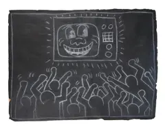 Subway drawing by Keith Haring, drawing, offered Oct 2021