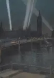 War searchlights over Westminster Bridge by Robert Randoll, print (other), offered Oct 2021