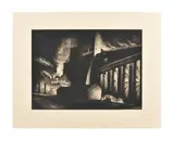 CrucibleMezzotintSigned in pencil and inscribed AP (aside from the edition of 20)37.5 x 51cm (14¾ x 20 in.)UnframedTogether with a further mezzotint, 'N.Y by Richard C. Harden, pencil and inscribed, sold Oct 2021