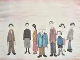 His family by L. S. Lowry, pencil and numbered, sold Oct 2021