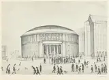 The Manchester Reference Library by L. S. Lowry, lithograph, sold Oct 2021