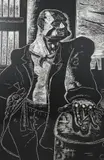 The Noble Dosser by Peter Howson, pencil, sold Oct 2021
