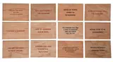Truisms (Set of 12)Twelve screenprints in colours on wooden postcards, 2018, published by Printed Matter, New York 10 x 15cm (3¾ x 5¾ in.) (12) by Jenny Holzer, print (other), offered Oct 2021
