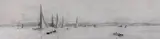 Yachts on the Solent by William Lionel Wyllie, etching, sold Oct 2022