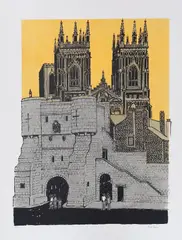Wood engraving by Robert Tavener, engraving, sold Oct 2022