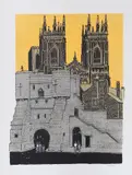 Wood engraving by Robert Tavener, engraving, sold Oct 2022