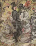 Elegant figures in parkland by Walter John Beauvais, oil on canvas, sold Oct 2022