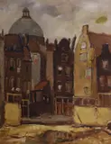 Amstelstraat by Marie Henry Mackenzie, oil on canvas, offered Oct 2022