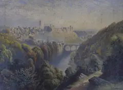 Richmond Castle, Yorkshire by Edward Duncan, watercolour, sold Oct 2022