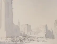 The Goose Fair, Albi by Malcolm Osborne, 1928, ink and wash, sold Oct 2022