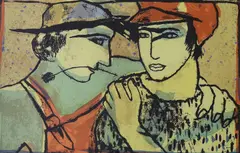 The Call of Calalonga by Carol Robertson, screenprint, sold Oct 2022