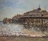 The Palace Pier, Brighton by Michael Blaker, oil on board, sold Aug 2022